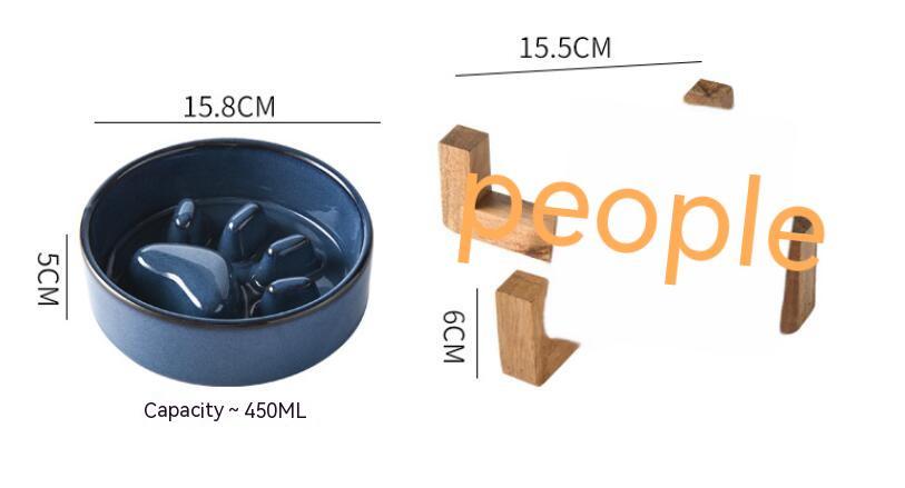 Japanese Style Ceramic Pet Cat And Dog Bowl