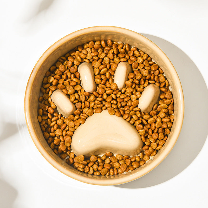 Japanese Style Ceramic Pet Cat And Dog Bowl